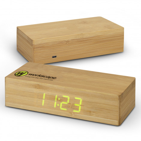 Bamboo-Wireless-Charging-Clock