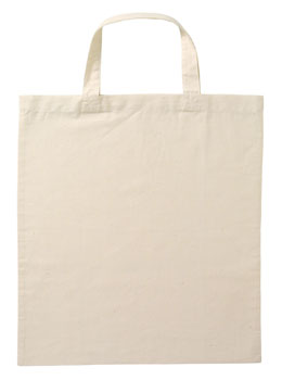 Calico Bag Short Handle - Colours  B106  100% Cotton