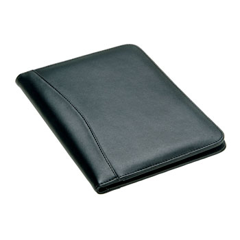 Leather A5 Compendium  B164  Natural Leather, Scallop feature