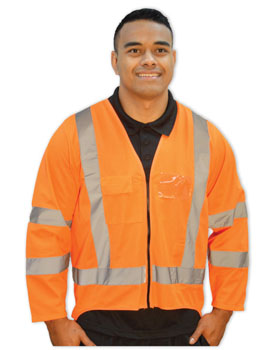 Hi Viz Long Sleeve Safety Vest  J556  100