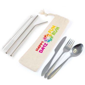 Banquet-Stainless-Steel-Cutlery-and-Straw-Set-in-Calico-Pouch